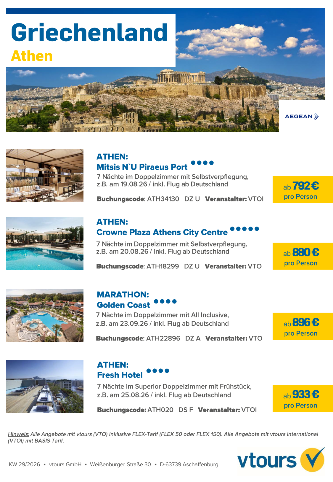 VTOURS Freitagsflyer